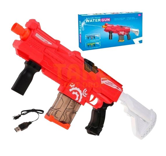 Водяной автомат детский Water Gun • Аккумуляторный бластер с автоматическим набором воды для летних игр на свежем воздухе | Зображення 4