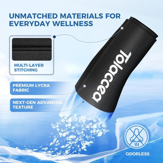 Терапевтический компресс Tolaccea горячей и холодной терапии гибкий гелевый компресс для колена икры локтя L | Зображення 3