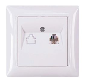 Телефонна 1-я внутріня (біла) IP20 Latina Ny95000162