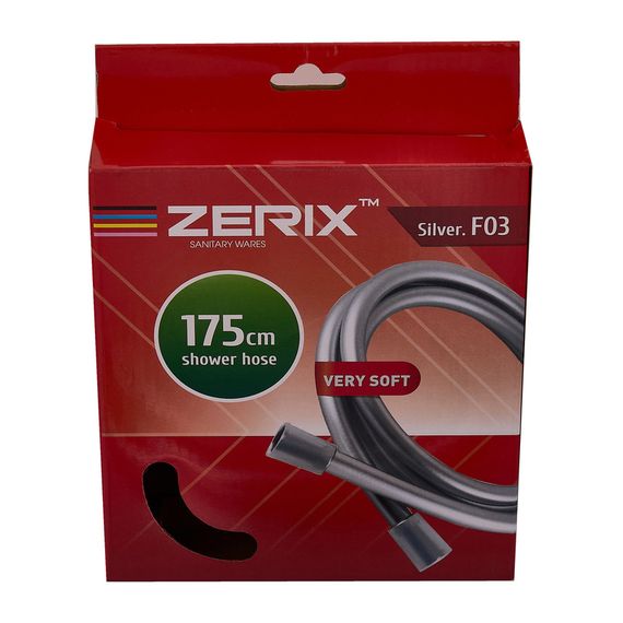 Шланг Zerix Silver.F03 - 175см Упаковка коробка (ZX5685) | Зображення 1