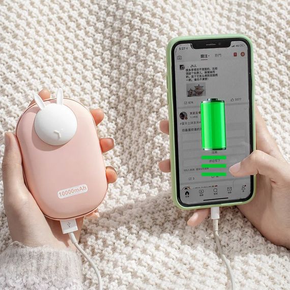 Портативное ЗУ Power Bank GXZ-N705 2in1 с обогревателем для рук 10000 mAh | Зображення 1