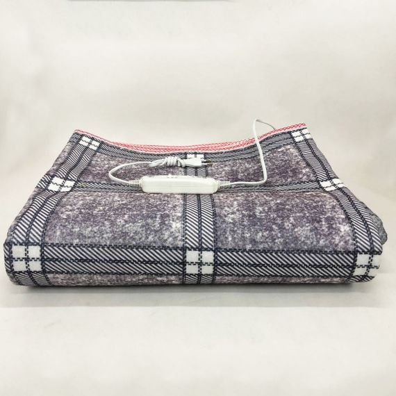 Електропростирадло електричне простирадло з підігрівом Electric Blanket 150х180см. Колір: сірий з ZU-874 фіолетовим відтінком | Зображення 4