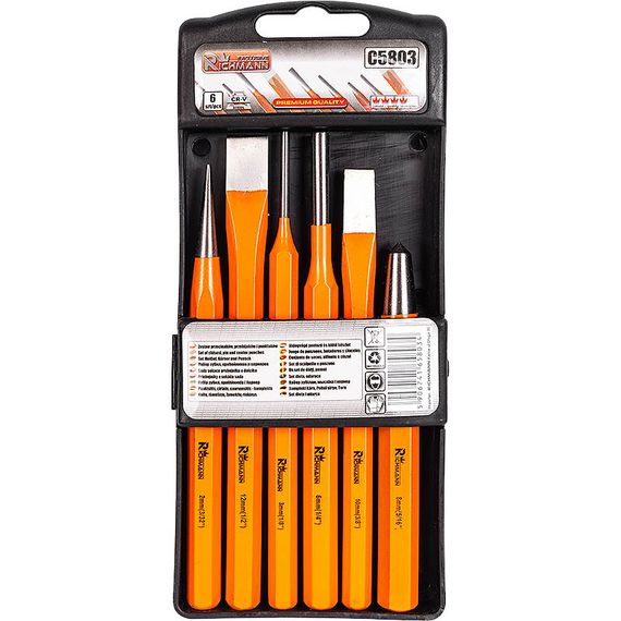 Набір пробійників, зубил і кернерів Richmann 6 ел (C5803)