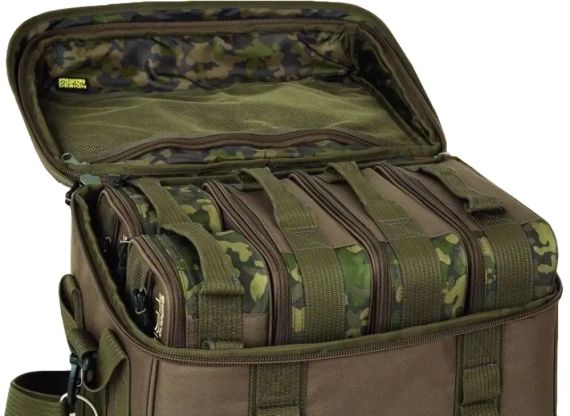 Сумка Shimano Tactical Full Compact Carryall для рибальських снастей укомплетована 32 Tactical green | Зображення 1