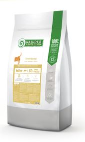 Сухий корм для стерилізованих котів Nature's Protection Sterilised Poultry Salmon, 18 кг