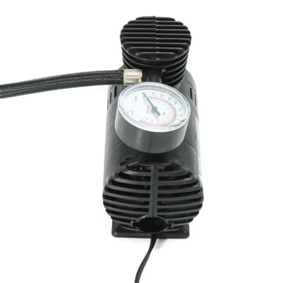 Портативний повітряний насос 12в Air Compressor, Чорний компресор для автомобільних шин   знижка | Зображення 5