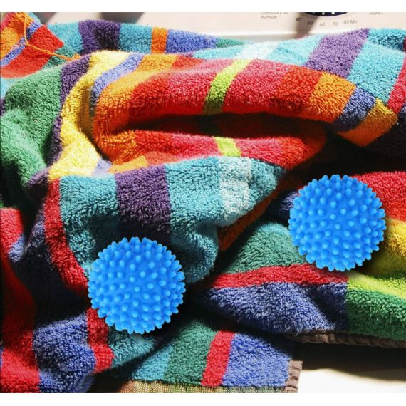 Кульки для прання в пральній машині Dryer Balls 2 шт.. Пральні силіконові кульки для білизни | Зображення 3