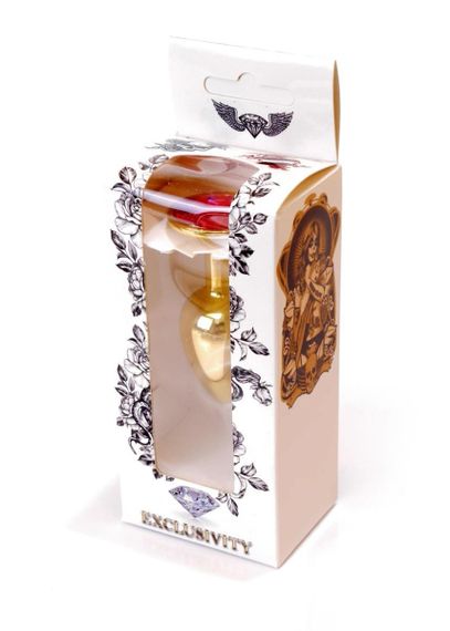 Анальна пробка - Jewellery Gold Plug Pink sexstyle | Зображення 15