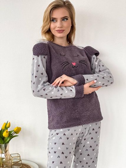 Пижама женская Серая XL (2225) | Зображення 3