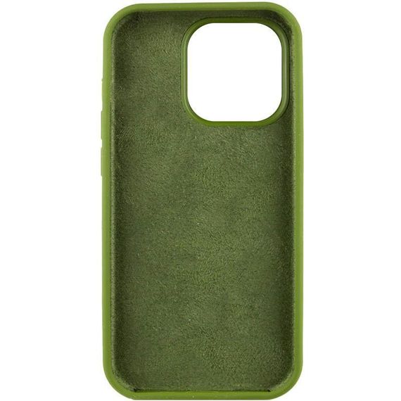 Чохол Silicone Case Full Protective (AA) NO LOGO для Apple iPhone 14 Pro (6.1") Бірюзовий / Marine Green Зелений / Dark Olive | Зображення 1