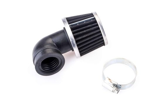 Фільтр повітряний (нульовик) Ø28/40 mm, 90* KM (mod:KY-A-069)