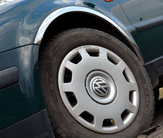 Накладки на арки (4 шт, нерж) SW, 1996-2000 для Volkswagen Passat B5 років