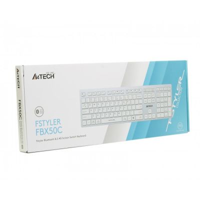 Клавиатура A4Tech FBX50C USB/Bluetooth White (FBX50C White) | Зображення 7
