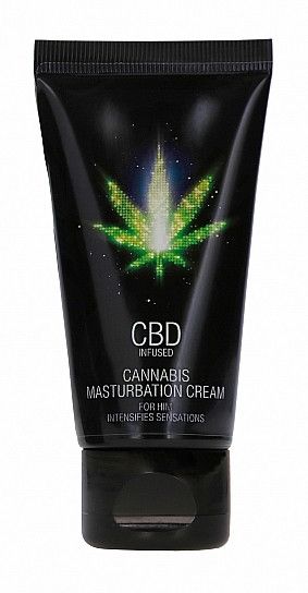 Стимулюючий крем для чоловіків Shots-CBD Cannabis Masturbation Cream For him, 50 ml Sex Aura | Зображення 1