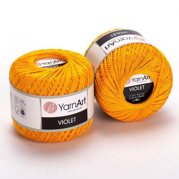 Пряжа YarnArt Violet номер кольору 5307 бавовна пряжа ярнарт віолет