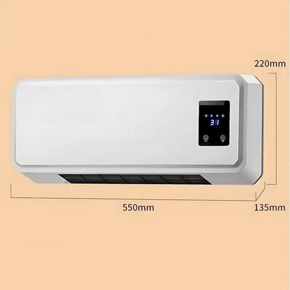 Тепловентилятор обігрівач настінний керамічний кондиціонер 800 W ∙ Кондиціонер Heating air conditioning 170 800 W | Зображення 4