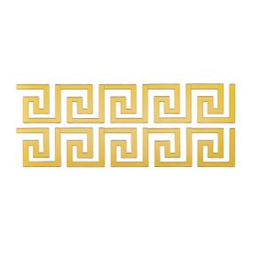 Дзеркальний декор акриловий самоклеючий золото,10шт (D) SW-00002507