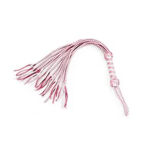 Флогер Liebe Seele White & Pink Leather Whip sexstyle
