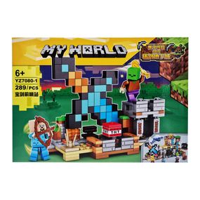 Конструктор для дітей Minecraft 289 деталей Ігровий набір конструктор Майнкрафт для дітей від 6 років