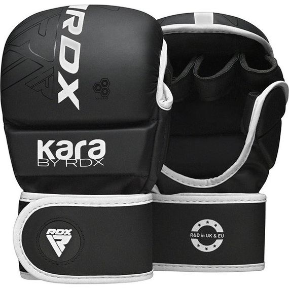 Рукавиці для ММА RDX F6 KARA Matte White Plus L/XL (капа у комплекті) | Зображення 1