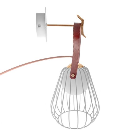 Бра настенное накладное в спальню лофт BL-529W/1 G9 WH | Зображення 6