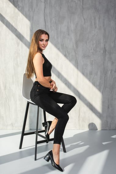 Туфли женские Fashion Ivery 3744 39 размер 25 см Черный | Зображення 8