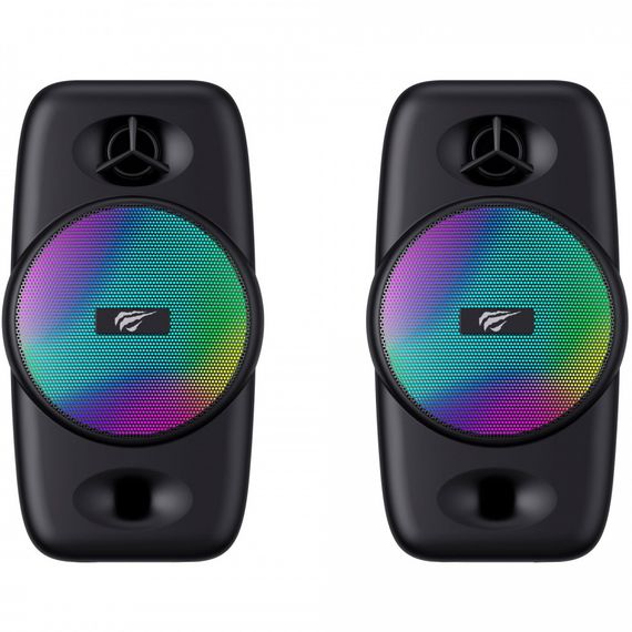 Акустическая система HAVIT HV-SK213 USB 6W с подсветкой RGB Black | Зображення 1