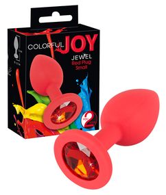 Анальна пробка You2Toys Colorful Joy Jewel, червона