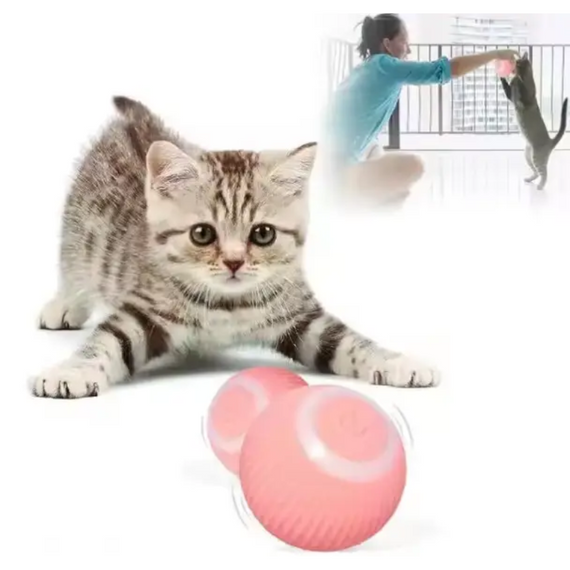 Розумний м'яч іграшка для котів і собак, інтерактивна іграшка м'яч для котів, м'ячик із моторчиком для тварин | Зображення 7