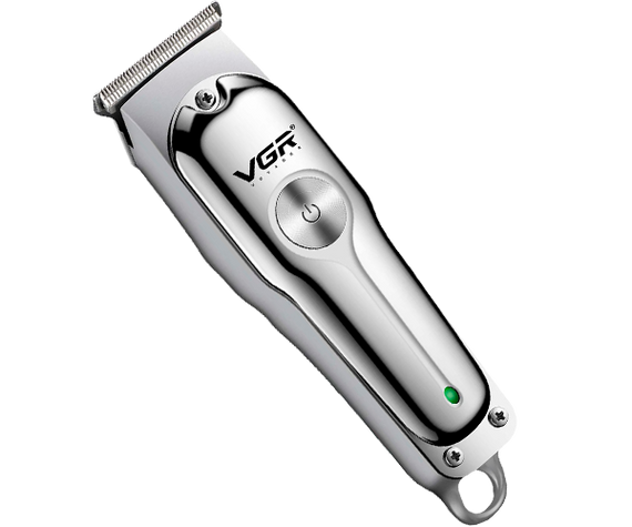 Бездротова машинка для стрижки волосся, вусів та бороди з USB зарядкою VGR V-071 срібляста 5W (24322-V-071_277)