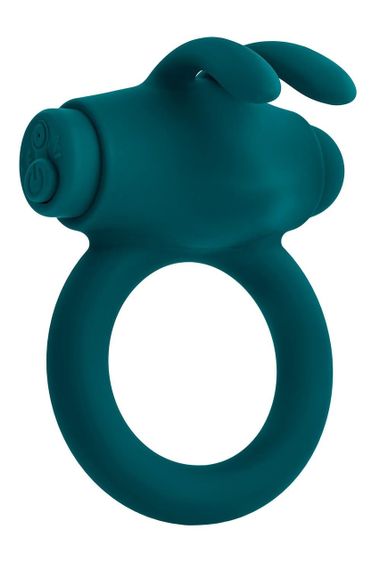 Эрекционное кольцо с вибропулей Evolved Playboy Bunny Buzzer, зеленое sexstyle