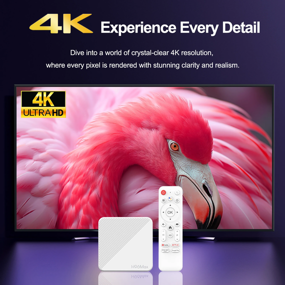H96 Max H313 2GB/8GB ANDROID TV 14 ГОЛОС. КЕРУВАННЯ | Зображення 1