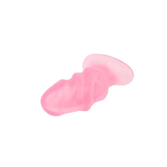 Рифлена анальна пробка Chisa Hi-Rubber Raging Mini Plug, рожева Sex Aura | Зображення 4
