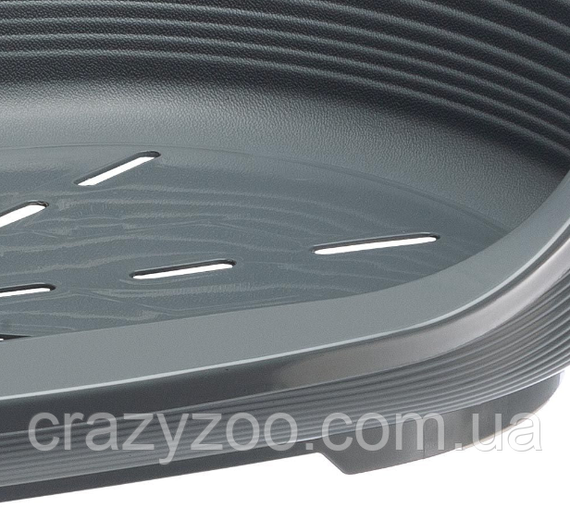 Пластиковий лежак для собак та котів Ferplast Siesta Deluxe 8 сірий 82х59.5х25 см 70208947 | Зображення 5