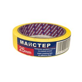 Малярна стрічка &quot;Майстер&quot; 25мм жов.(9сп,54 шт/ящ)