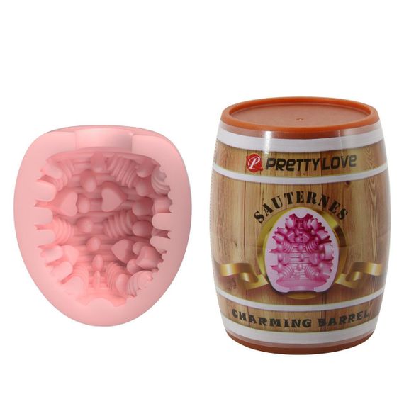 Мастурбатор яйце PRETTY LOVE Barrel Pink рожевий, 5.5 см Sex Aura | Зображення 1
