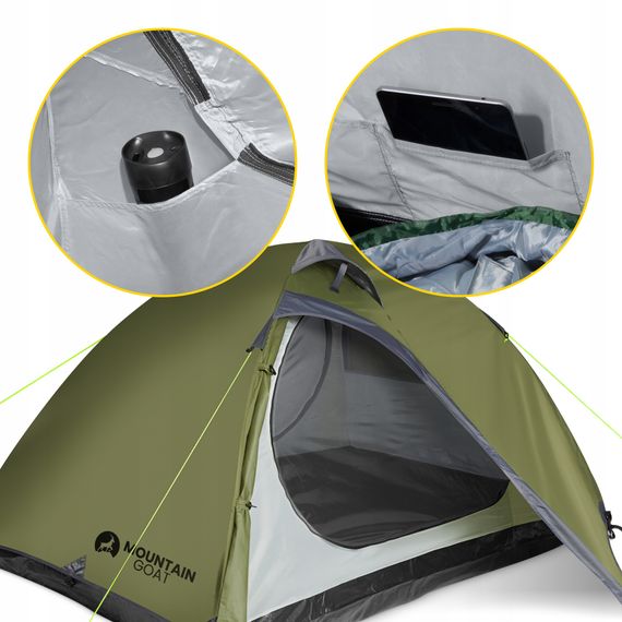 Намет туристичний Mountain Goat Prime Duo 2-місний Olive (P-5905973406567) | Зображення 1
