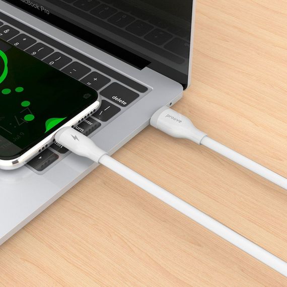 Кабель Proove Flat Out Lightning 2.4A (1m) white | Зображення 2