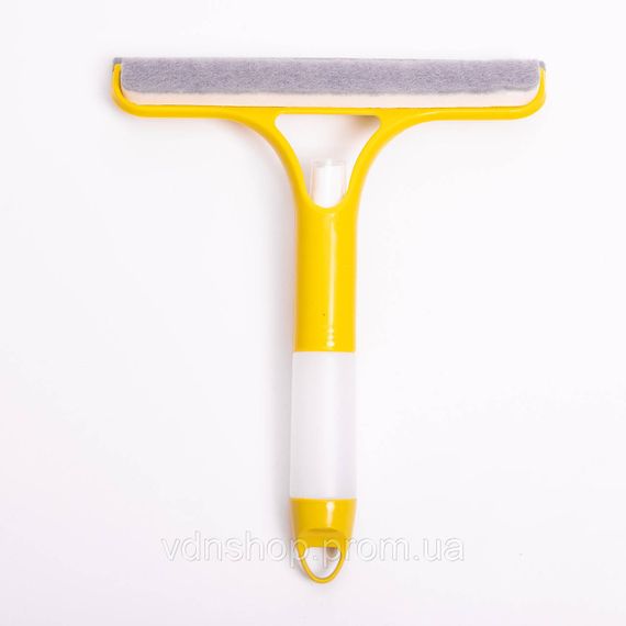 Швабра-щетка с пульверизатором и скребком для мытья окон, зеркал и гладких поверхностей Желтая HP-35015-26Y | Зображення 2