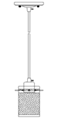 Люстра LK-733S/1 E27 CH