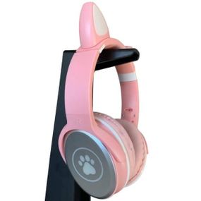 Бездротові навушники Bluetooth з котячими вушками LED SP-25 Рожеві