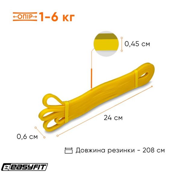Гумова петля-еспандер EasyFit лижника, плавця, боксера 12 мм (EF-EBLP-AD-12) | Зображення 7