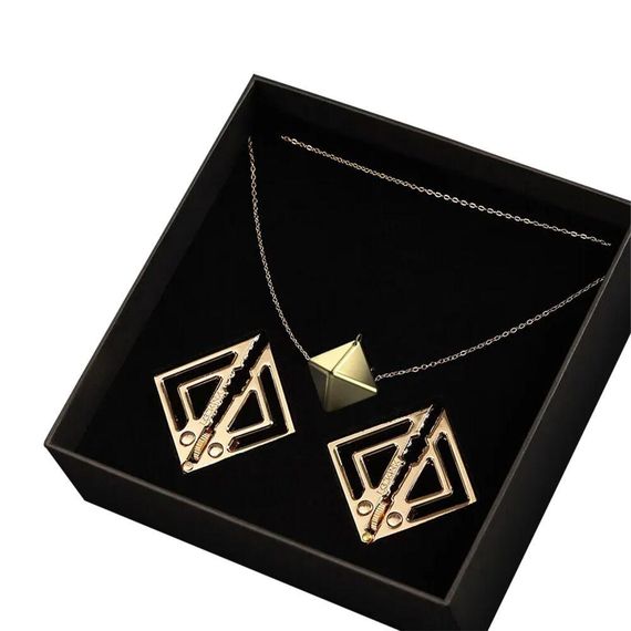 Затискачі для сосків із важкою підвіскою LOCKINK Adjustable Nipple Clamps with Heavy Pendant — Golden sexstyle | Зображення 8