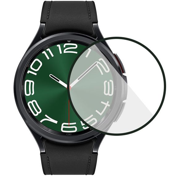Полимерная пленка 3D (full glue) (тех.пак) для Samsung Galaxy Watch 6 44mm Черный