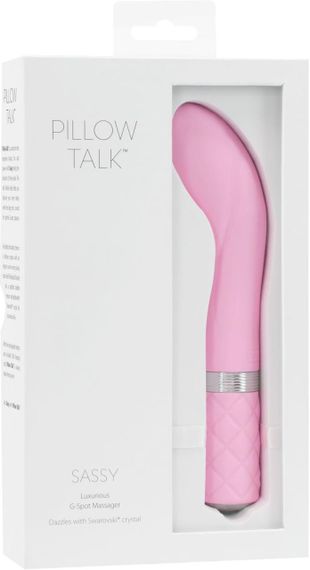 Вібратор PILLOW TALK - Sassy Pink з кристалом Сваровські | Зображення 6