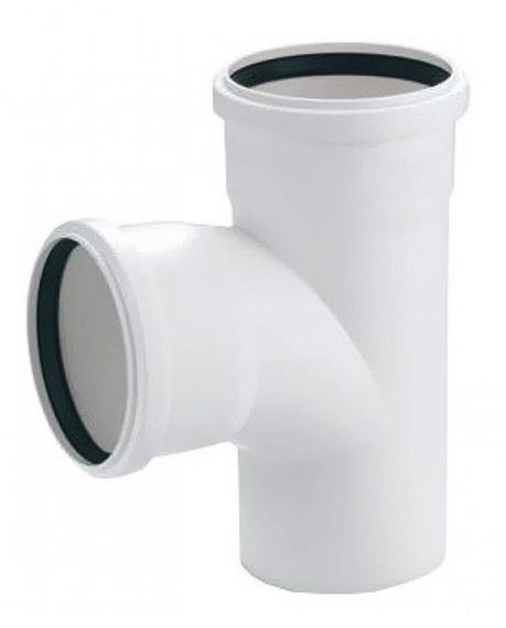Тройник канализационный Rehau Raupiano Plus, 110-90-87° (100258001)