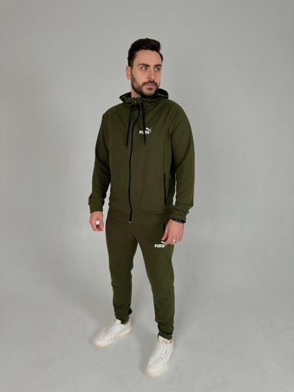 Чоловічий спортивний костюм Puma хакі | Зображення 1