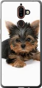 Чохол на Nokia 7 Plus Цуценя йоркширського тер'єра із силікону FCh_022008