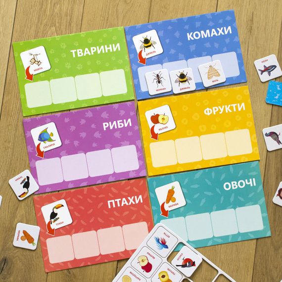 Дитячі логічні ігри "Підбирай за змістом" 918003, 24 картки укр. мовою | Зображення 3