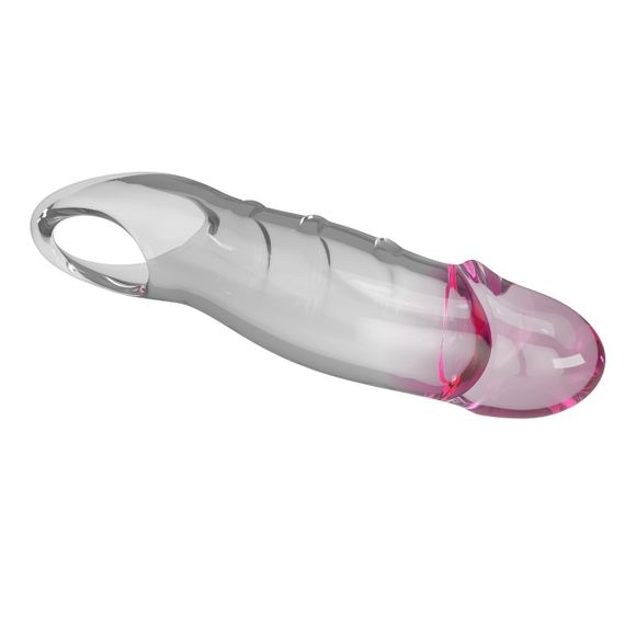 Насадка-презерватив PRETTY LOVE - Damell Penis Sleeve Clear Pink, BI-026278NM Sex Aura | Зображення 7